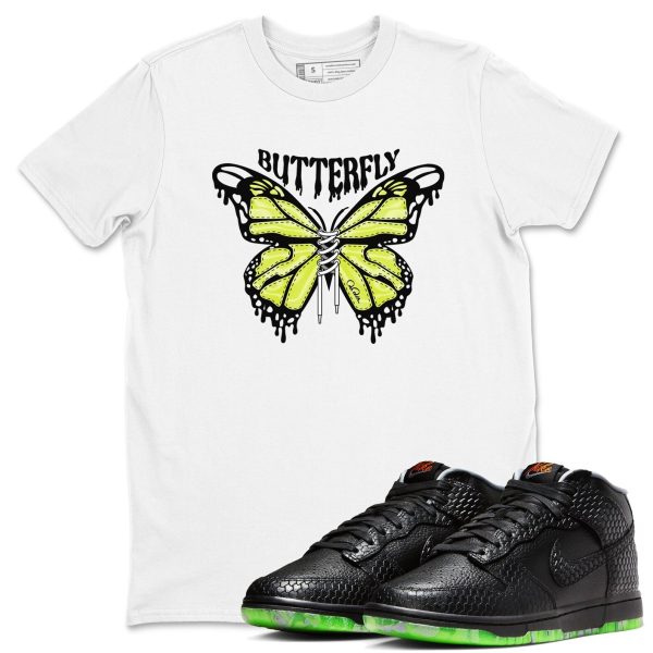 Butterfly Special Halloween Costume Short Sleeve Sneaker Tee Match To Match Dunks Mid Halloween Jezsport.com