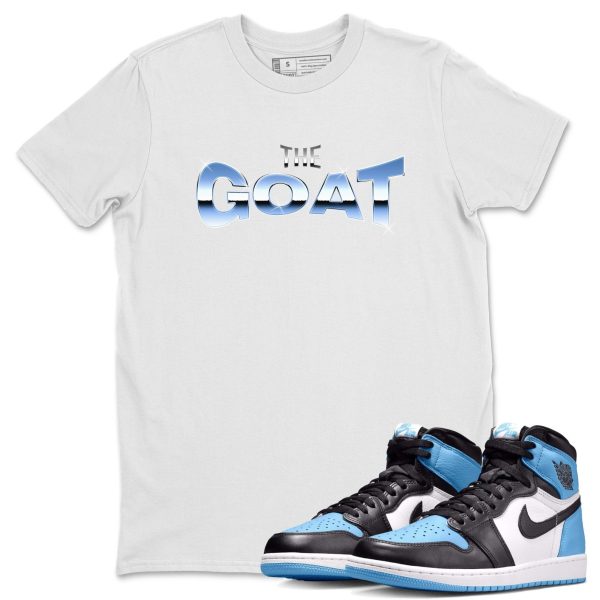 The GOAT Unisex Short Sleeve T-Shirt - Sneaker Shirt To Match 1s UNC University Blue Jezsport.com