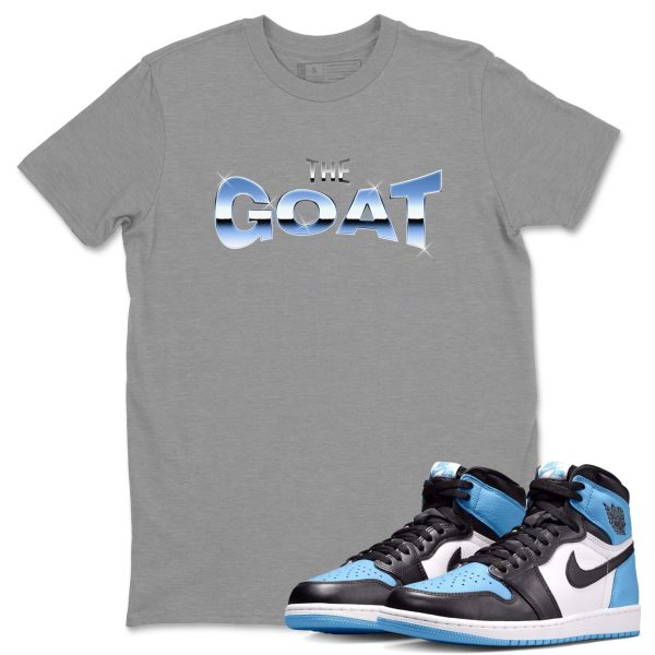 The GOAT Unisex Short Sleeve T-Shirt - Sneaker Shirt To Match 1s UNC University Blue Jezsport.com