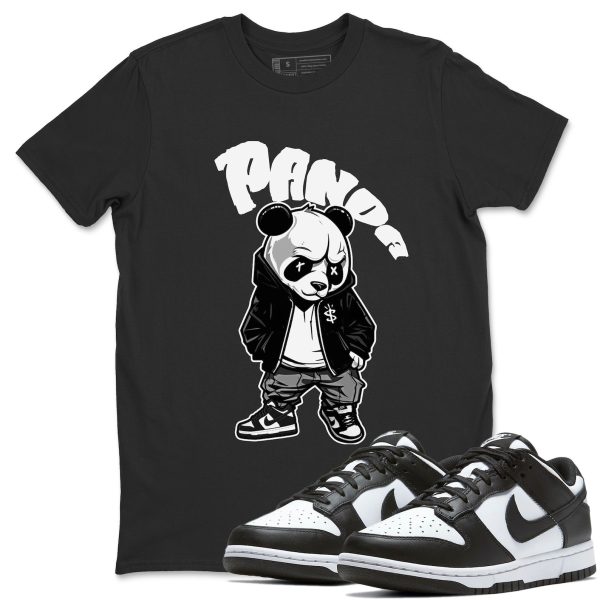 Bastard Panda Unisex Crew Neck T-Shirt - Sneaker Shirt To Match Dunks Panda Black White Jezsport.com