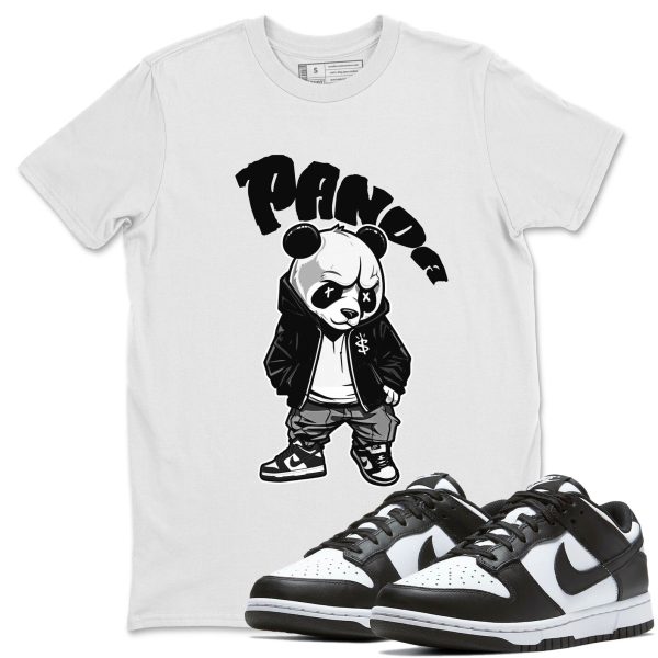 Bastard Panda Unisex Crew Neck T-Shirt - Sneaker Shirt To Match Dunks Panda Black White Jezsport.com