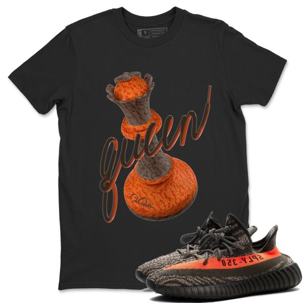 3D Queen Unisex Crew Neck T-Shirt - Sneaker Shirt To Match Yeezys 350 Carbon Beluga Jezsport.com