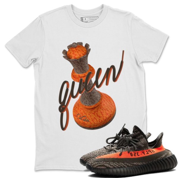 3D Queen Unisex Crew Neck T-Shirt - Sneaker Shirt To Match Yeezys 350 Carbon Beluga Jezsport.com