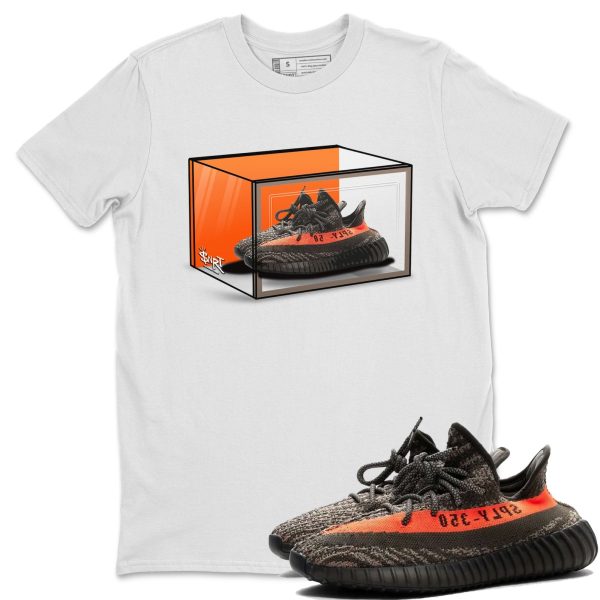 Shoe Box Unisex T-Shirt - Sneaker Shirt To Match Yeezys 350 Carbon Beluga Jezsport.com