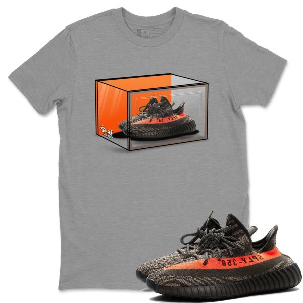 Shoe Box Unisex T-Shirt - Sneaker Shirt To Match Yeezys 350 Carbon Beluga Jezsport.com