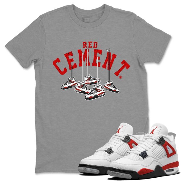 Hanging Sneakers - Sneaker Shirt To Match 4s Red Cement Jezsport.com