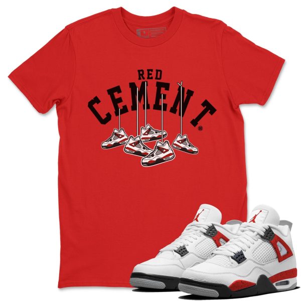 Hanging Sneakers - Sneaker Shirt To Match 4s Red Cement Jezsport.com