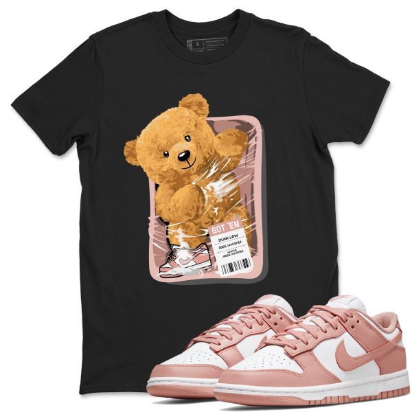 Packaged Bear - Sneaker Shirt To Match Dunks Rose Whisper Jezsport.com