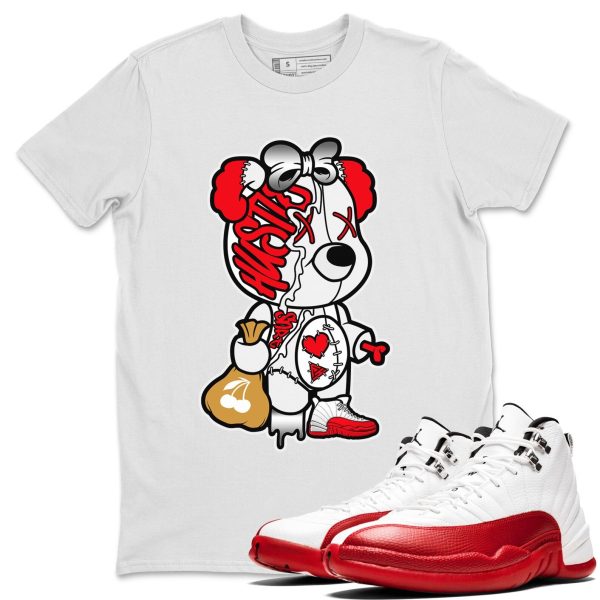 Stitched Hustle Bear - Sneaker Shirt To Match 12s Cherry Jezsport.com