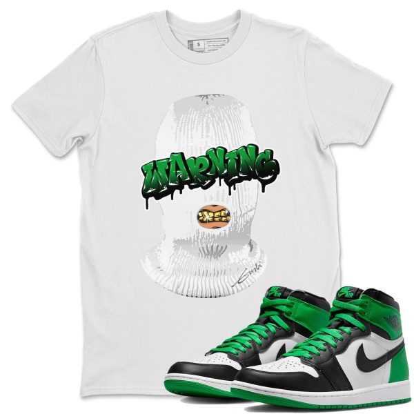 Warning Design Shirt - Unisex Streetwear Lucky Green T-Shirts To Match 1s Celtics Jezsport.com