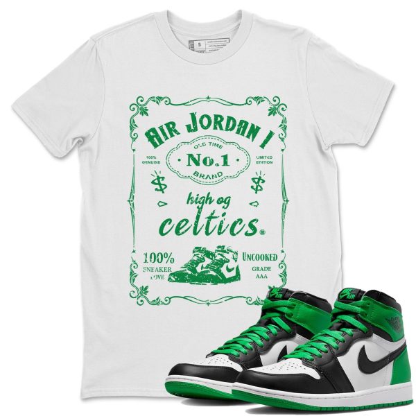 Sneaker Label Design Shirt - Unisex Streetwear Lucky Green T-Shirts To Match 1s Celtics Jezsport.com