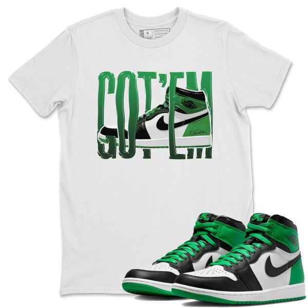 Wiggling Gotem Lucky Green T-Shirt - Unisex Cotton Sneaker Matching Shirts To Match 1s Celtics Jezsport.com