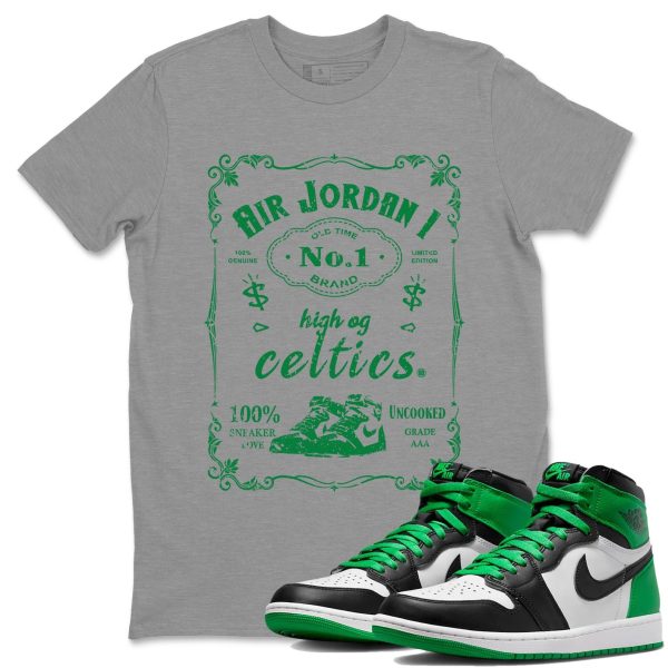 Sneaker Label Design Shirt - Unisex Streetwear Lucky Green T-Shirts To Match 1s Celtics Jezsport.com