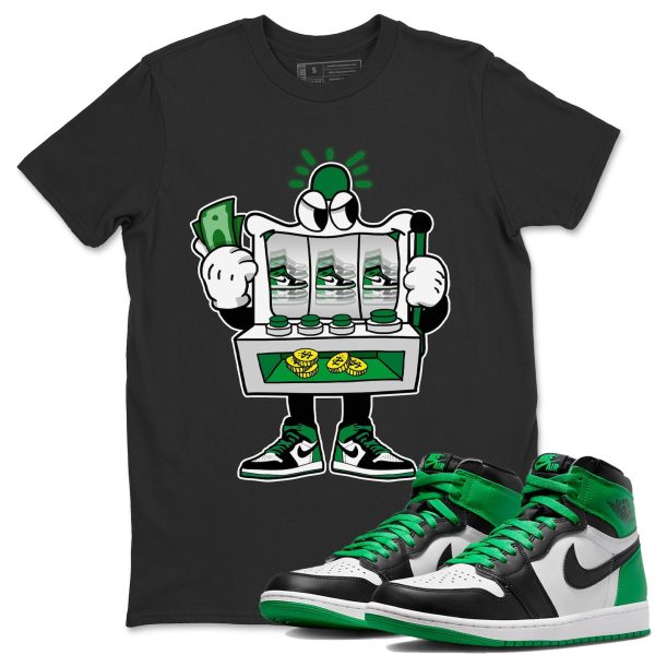 Slot Machine - Unisex Streetwear Lucky Green T-Shirts To Match 1s Celtics Jezsport.com