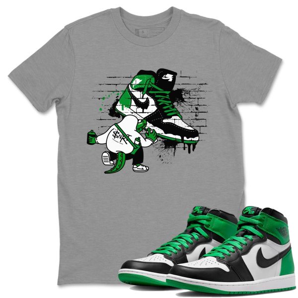 Crocodile Artist - Unisex Streetwear Lucky Green T-Shirts To Match 1s Celtics Jezsport.com