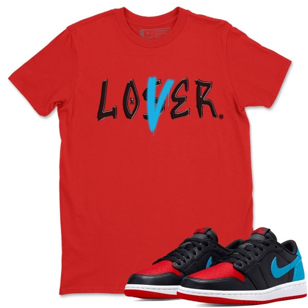 Loser Lover Sneaker Tee - Casual Unisex Cotton Sneaker T-Shirt To Match AJ1 UNC to Chicago Jezsport.com