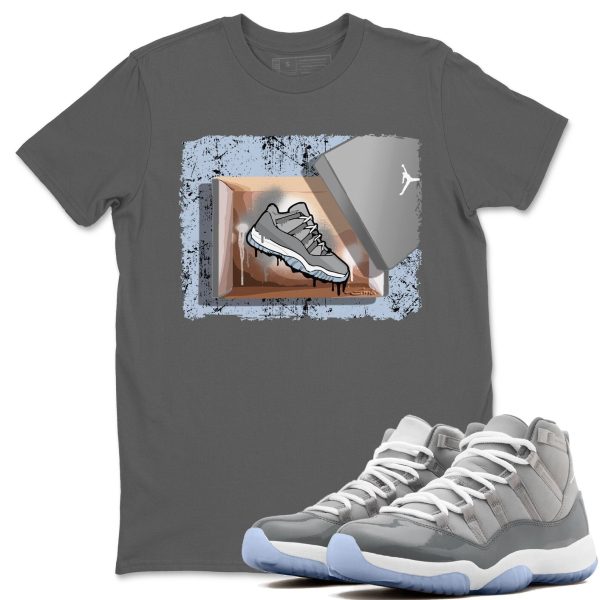 New Kicks Unisex Short Sleeve Sneaker Tee - Shirt To Match 11s Retro Cool Grey Jezsport.com