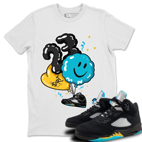 Balloon Unisex Short Sleeve Sneaker Tee - Shirt To Match 5s Retro Aqua Jezsport.com