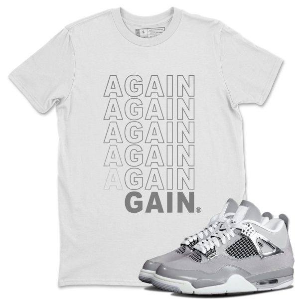 Again Gain Sneaker T-Shirt Clothing - Shirt To Match 4s Retro Frozen Moments Jezsport.com