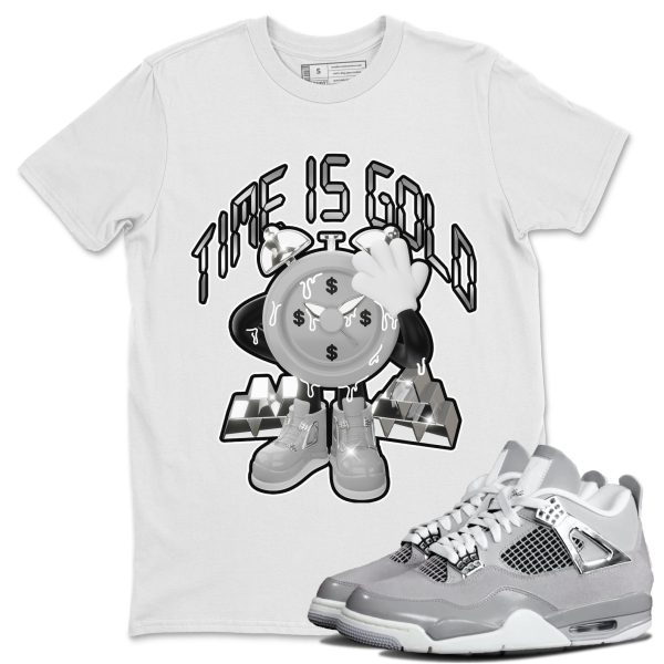 Time Is Gold Sneaker T-Shirt Clothing - Shirt To Match 4s Retro Frozen Moments Jezsport.com