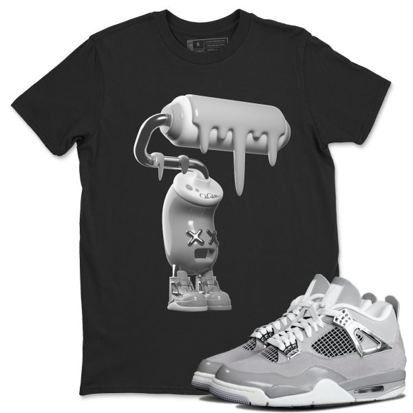 3D Paint Roller Sneaker T-Shirt Clothing - Shirt To Match 4s Retro Frozen Moments Jezsport.com