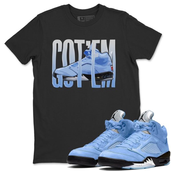 Wiggling Gotem Sneaker Tee - Casual Unisex Cotton Sneaker T-Shirt To Match 5s Retro UNC Jezsport.com