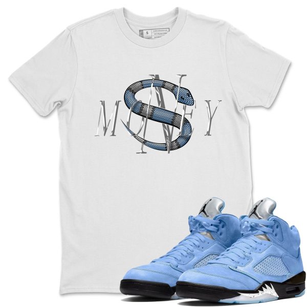 Money Snake Sneaker Tee - Casual Unisex Cotton Sneaker T-Shirt To Match 5s Retro UNC Jezsport.com