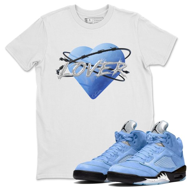 Heart Lover Sneaker Tee - Casual Unisex Cotton Sneaker T-Shirt To Match 5s Retro UNC Jezsport.com