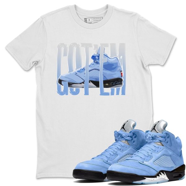 Wiggling Gotem Sneaker Tee - Casual Unisex Cotton Sneaker T-Shirt To Match 5s Retro UNC Jezsport.com