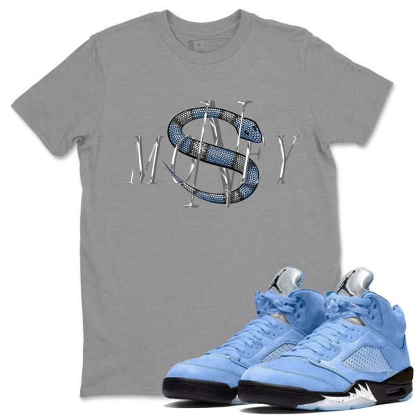 Money Snake Sneaker Tee - Casual Unisex Cotton Sneaker T-Shirt To Match 5s Retro UNC Jezsport.com