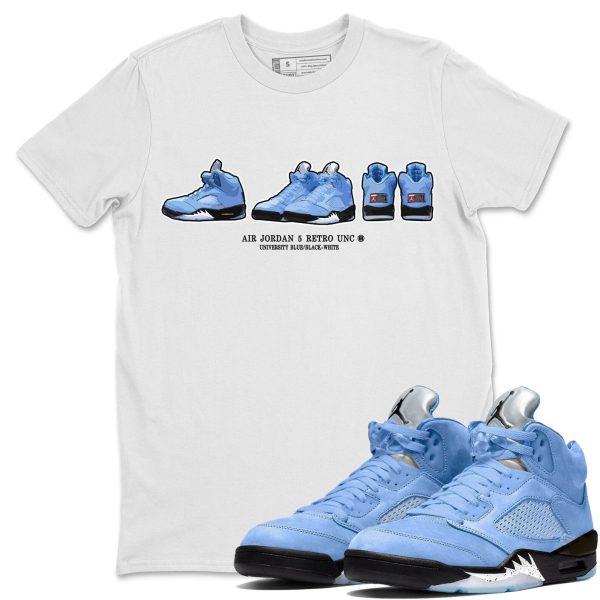 Sneaker Prelude Sneaker Tee - Casual Unisex Cotton Sneaker T-Shirt To Match 5s Retro UNC Jezsport.com