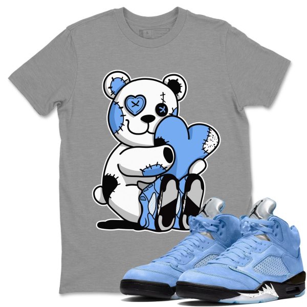 Hugging Bear Sneaker Tee - Casual Unisex Cotton Sneaker T-Shirt To Match 5s Retro UNC Jezsport.com