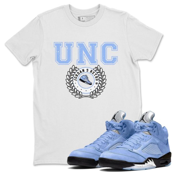 Sneaker Letter Sneaker Tee - Casual Unisex Cotton Sneaker T-Shirt To Match 5s Retro UNC Jezsport.com