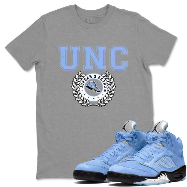 Sneaker Letter Sneaker Tee - Casual Unisex Cotton Sneaker T-Shirt To Match 5s Retro UNC Jezsport.com