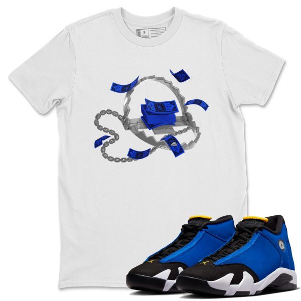 Trap Money Unisex Crew Neck Sneaker Matching Tee Shirt To Match Laney 14s Unisex Sneaker Tee Jezsport.com