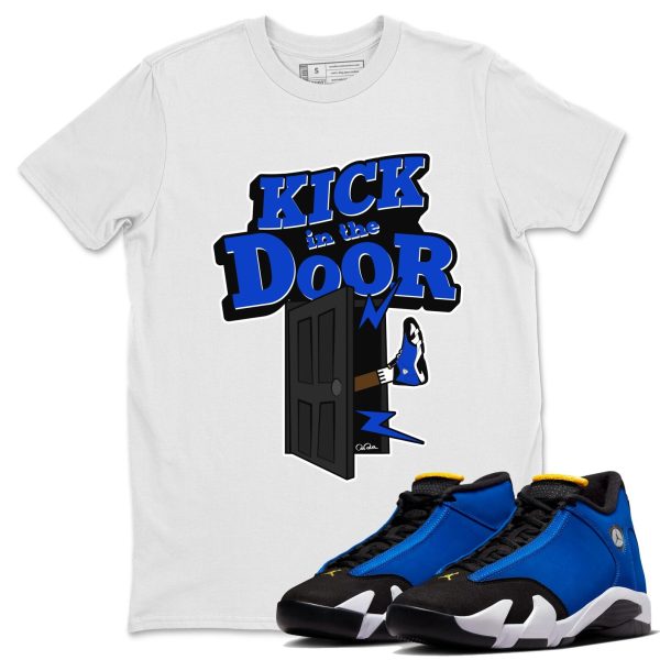 Kick In The Door Unisex Crew Neck Sneaker Matching Tee Shirt To Match Laney 14s Unisex Sneaker Tee Jezsport.com