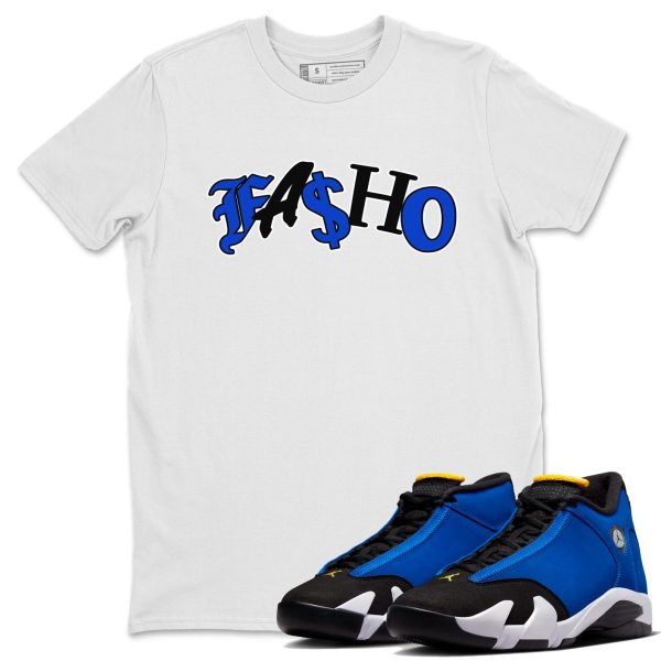 Fasho Unisex Crew Neck Sneaker Matching Tee Shirt To Match Laney 14s Unisex Sneaker Tee Jezsport.com