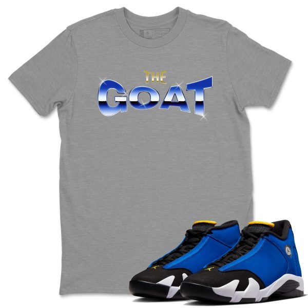 The Goat Unisex Crew Neck Sneaker Matching Tee Shirt To Match Laney 14s Unisex Sneaker Tee Jezsport.com