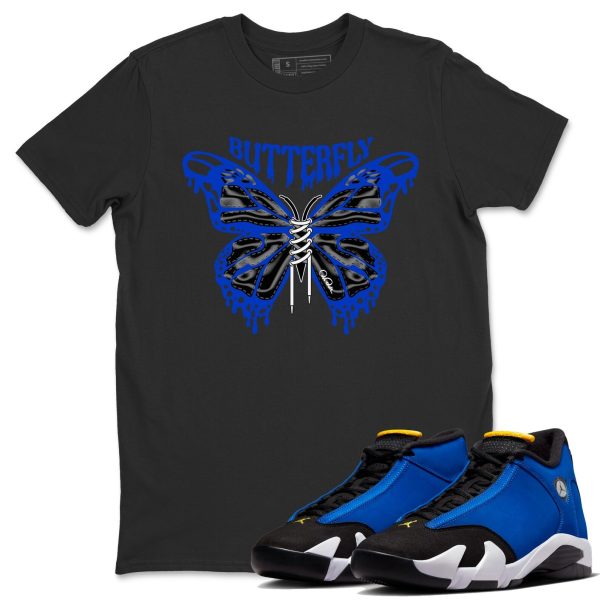 Butterfly Unisex Crew Neck Sneaker Matching Tee Shirt To Match Laney 14s Unisex Sneaker Tee Jezsport.com