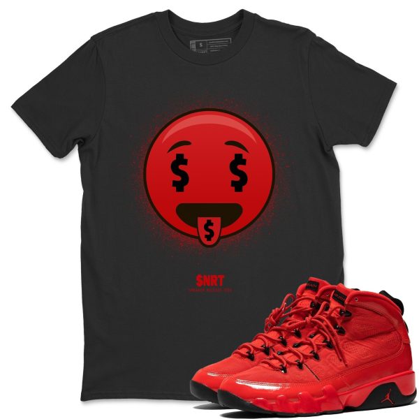 Rich Tongue Sneaker Tee - Casual Unisex Cotton Sneaker T-Shirt To Match 9s Chile Red Jezsport.com