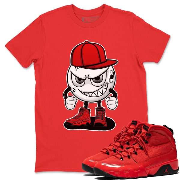 Mischief Sneaker Tee - Casual Unisex Cotton Sneaker T-Shirt To Match 9s Chile Red Jezsport.com