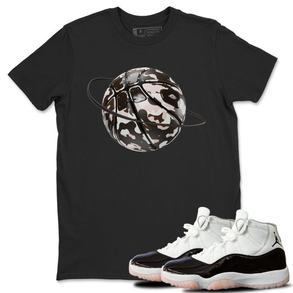 Camo Basketball Planet Sneaker Tee - Casual Unisex Cotton Sneaker T-Shirt To Match 11s Neapolitan Jezsport.com