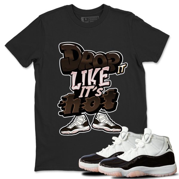 Drop It Like It's Hot Sneaker Tee - Casual Unisex Cotton Sneaker T-Shirt To Match 11s Neapolitan Jezsport.com