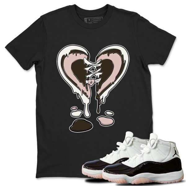 Melting Heart Sneaker Tee - Casual Unisex Cotton Sneaker T-Shirt To Match 11s Neapolitan Jezsport.com