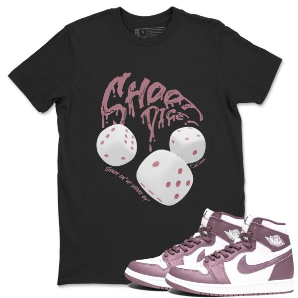 Shoot Dice Unisex Crew Neck Sneaker Matching Tee Shirt To Match 1s Mauve Jezsport.com