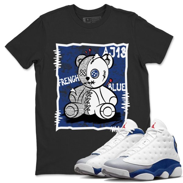 Vintage Bear Sneaker Tee - Casual Unisex Cotton Sneaker T-Shirt To Match 13s French Blue Jezsport.com