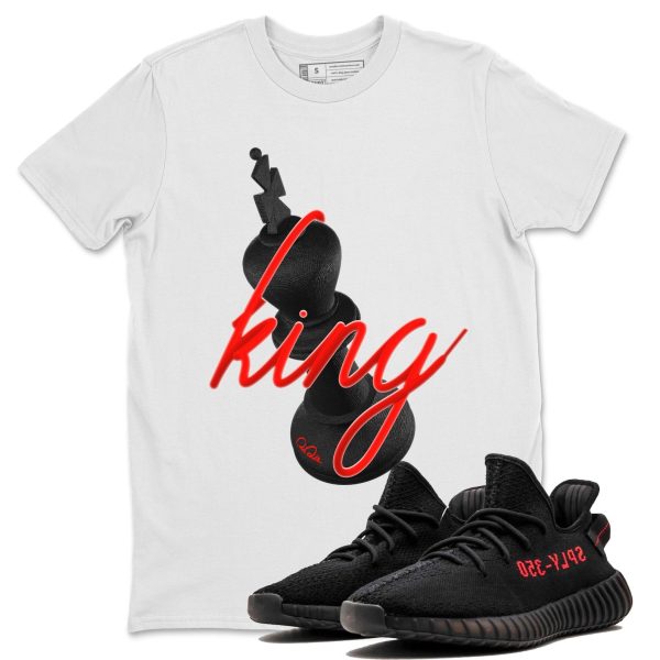 3D King Unisex Crew Neck Sneaker Matching Tee Shirt To Match Yeezys 350 Bred Jezsport.com