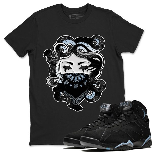 Medusa Sneaker Tee - Casual Unisex Cotton Sneaker T-Shirt To Match 7s Chambray Jezsport.com