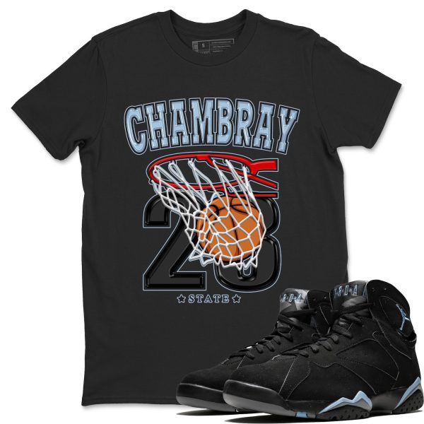 Basketball Sneaker Tee - Casual Unisex Cotton Sneaker T-Shirt To Match 7s Chambray Jezsport.com