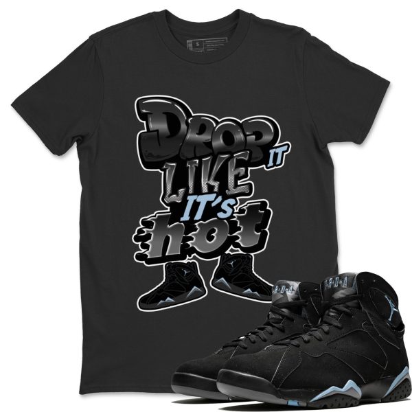 Drop It Like It's Hot Sneaker Tee - Casual Unisex Cotton Sneaker T-Shirt To Match 7s Chambray Jezsport.com